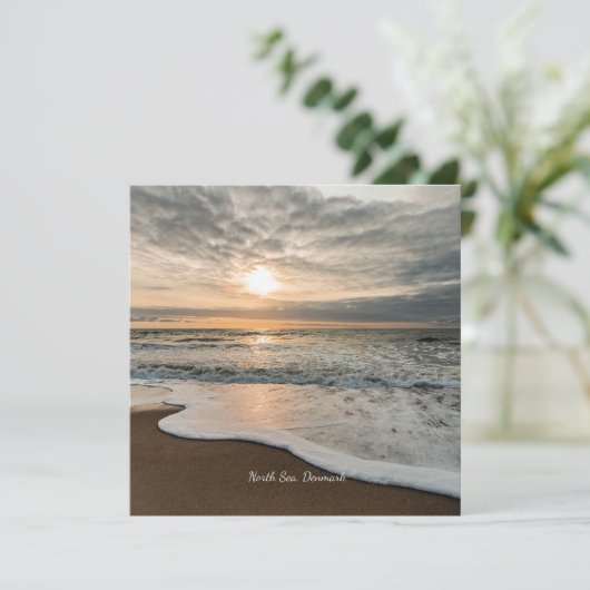 北海、デンマークの絵のように美しい夕日。 (スタンド正面)