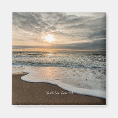 北海、デンマークの絵のように美しい夕日。 マグネット (正面)