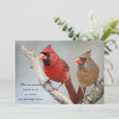 北深紅色/婚姻届の更新 招待状 (スタンド正面)