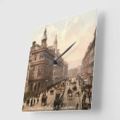 北王室のアイルランドのベルファストAvenue c1900 スクエア壁時計 (傾斜)