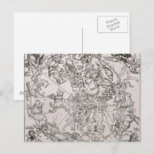 北空の地図 ポストカード (正面/裏面)