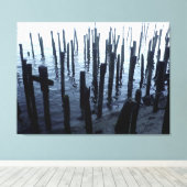 北端ウォーターフロント桟橋残党 キャンバスプリント (インサイチュ (ウッドフロア))