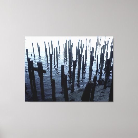 北端ウォーターフロント桟橋残党 キャンバスプリント (正面)