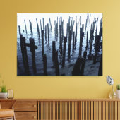 北端ウォーターフロント桟橋残党 キャンバスプリント (インサイチュ (リビング))