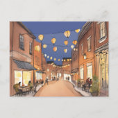 北端区イタリアン域 | ボストンMA水カラー ポストカード (正面)