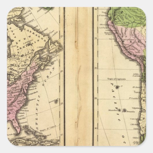 北米および南米 スクエアシール (正面)