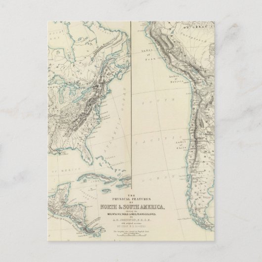 北米および南米 ポストカード (正面)