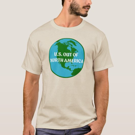 北米から米国を排除せよ Tシャツ (正面)