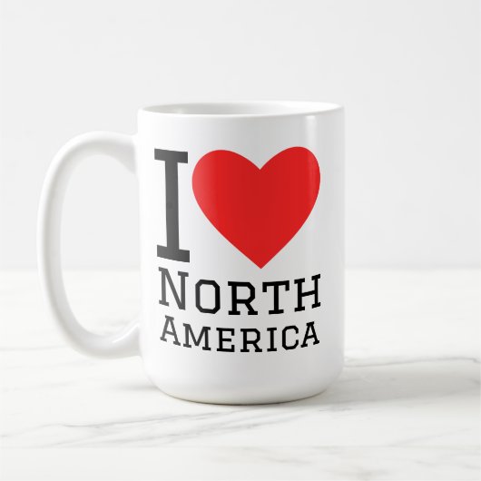 北米が好き コーヒーマグカップ (左)