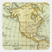 北米と南米 スクエアシール (正面)