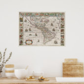 北米と南米 ポスター (キッチン)