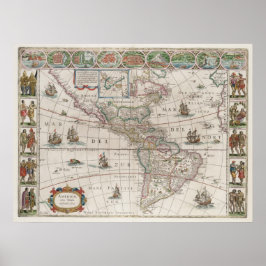 北米と南米 ポスター