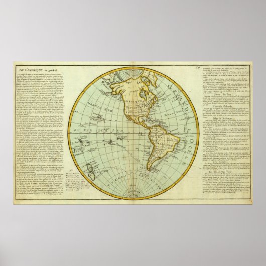 北米と南米 ポスター (正面)