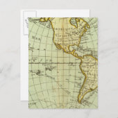 北米と南米 ポストカード (正面/裏面)