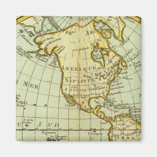 北米と南米 マグネット (正面)