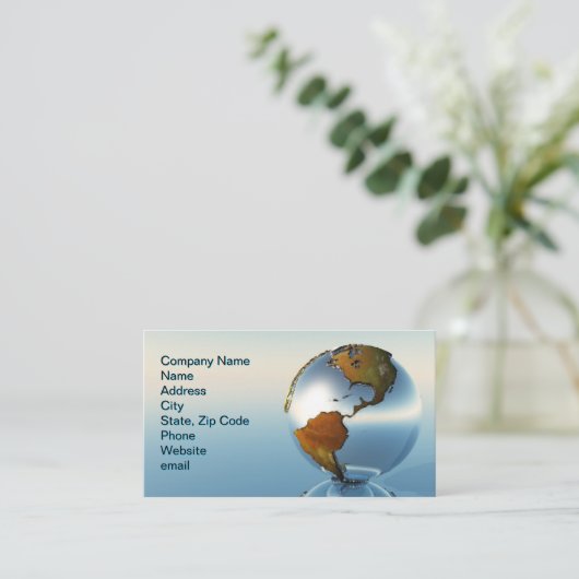 北米と南米 名刺 (スタンド正面)