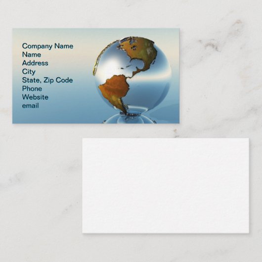 北米と南米 名刺 (正面/裏面)