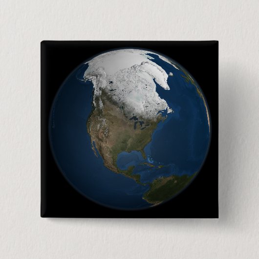 北米に関するグローバルな見解 缶バッジ (正面)