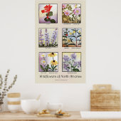 北米のワイルドフラワー[B] ポスター (キッチン)