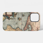 北米のヴィンテージ地図 iPhoneケース (裏面横)