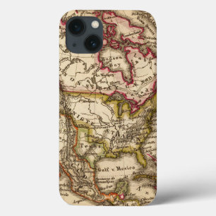 北米の地図2 iPhone 13ケース
