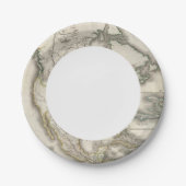 北米の地図 ペーパープレート (正面)