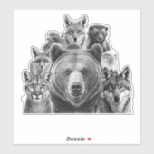 北米の捕食動物 シール (シート)