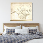 北米の新地図 キャンバスプリント (インサイチュ (寝室))