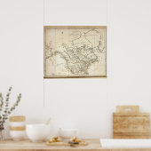 北米の新地図 ポスター (キッチン)