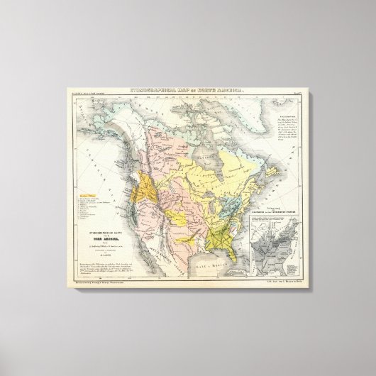 北米の民族誌 キャンバスプリント (正面)