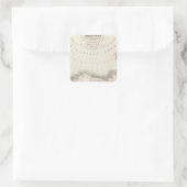 北米の無色地図 スクエアシール (バッグ)