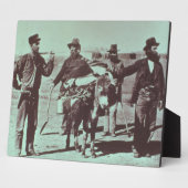 北米の金ゴールド採掘者， c.1849 （b/w写真） フォトプラーク (側面)