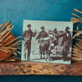 北米の金ゴールド採掘者， c.1849 （b/w写真） フォトプラーク (側面)