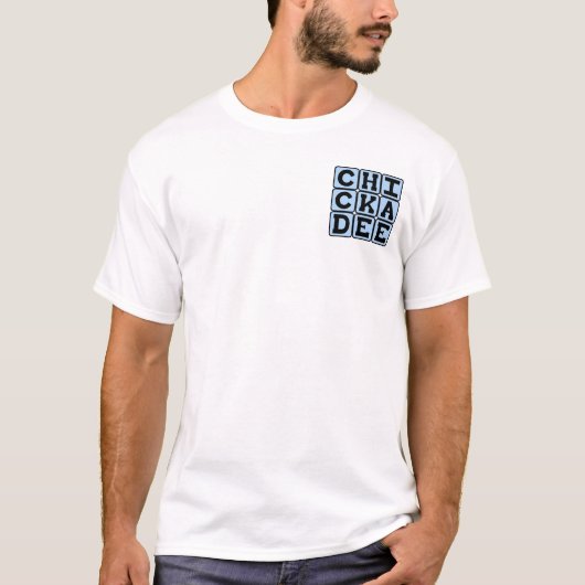 北米の鳥、チカディ Tシャツ (正面)