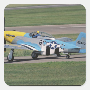 北米のP-51 D ダズリング・ドナ・オン・ザ スクエアシール