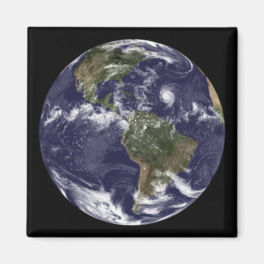 北米を示す全地球2 マグネット (正面)