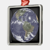 北米を示す全地球2 メタルオーナメント (左)