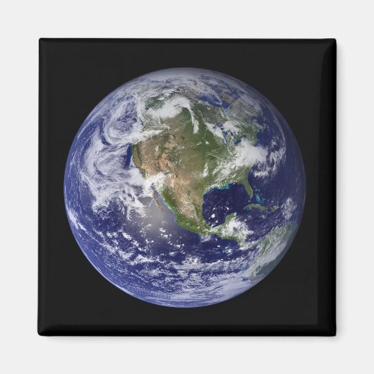 北米を示す全地球3 マグネット (正面)