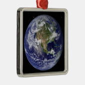 北米を示す全地球4 メタルオーナメント (右)