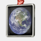 北米を示す全地球4 メタルオーナメント (左)