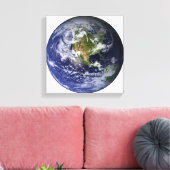 北米を示す全地球 キャンバスプリント (インサイチュ (リビング))