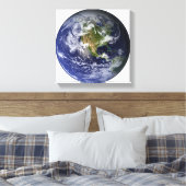 北米を示す全地球 キャンバスプリント (インサイチュ (寝室))
