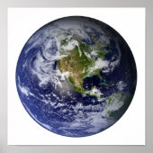 北米を示す全地球 ポスター (正面)