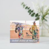 北米インディアンのはがき ポストカード (スタンド正面)