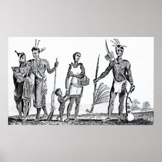 北米インディアン ポスター (正面)