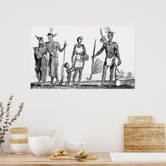 北米インディアン ポスター (キッチン)