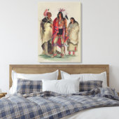 北米インディアン， c.1832 キャンバスプリント (インサイチュ (寝室))