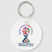 北米サッカー2026 | USA カナダ メキシコ キーホルダー (正面)