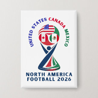 北米サッカー2026 | USA カナダ メキシコ 缶バッジ