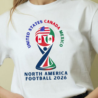 北米サッカー2026 | USA カナダ メキシコ Tシャツ